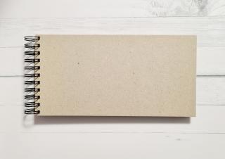 Hurá Papír - 27 x 14 cm - album / deník / zápisník - 40 kraft listů