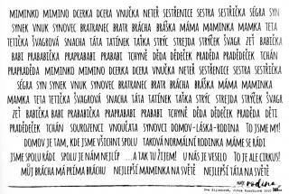 Hurá Papír - NAŠE RODINA / RODOKMEN - máma, táta... / A5 - neprůhledné české samolepky