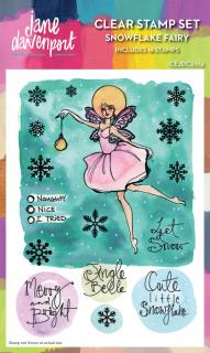 Jane Davenport - Snowflake Fairy  - silikonová razítka