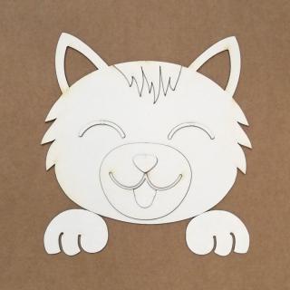 Kora Projects - SILUETA / kočka - kartonový motiv, třeba na desky