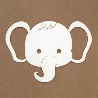 Kora Projects - SILUETA / slon - kartonový motiv, třeba na desky