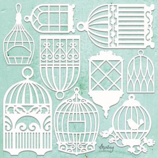 Mintay - Birdcages Set - kartonové motivy