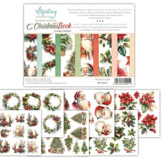 Mintay - CHRISTMAS BOOK / vánoční obrázky...  - 6x8  sada na vystřihování