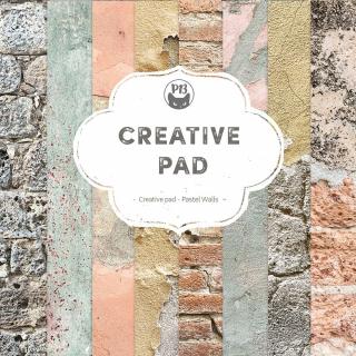 Piatek13 -  CREATIVE PAD / PASTEL WALLS - 12  scrapbooková sada čtvrtek