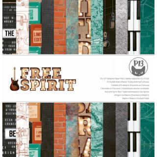 Piatek13 -  FREE SPIRIT - 12x12  scrapbooková sada čtvrtek