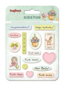 ScrapBerry´s - KIDS´FUN - epoxy samolepky