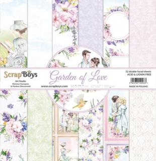 ScrapBoys - GARDEN OF LOVE - 12  kompletní scrapbooková sada