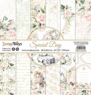 ScrapBoys - SPECIAL DAY - 12  kompletní scrapbooková sada