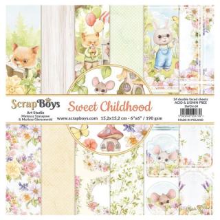 ScrapBoys - SWEET CHILDHOOD - 6  kompletní scrapbooková sada