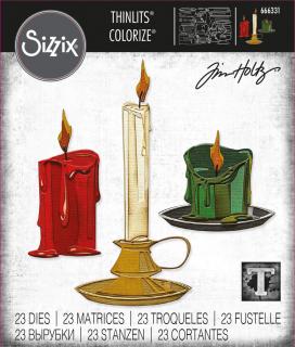 Sizzix / Thinlits - CANDLE SHOP - vyřezávací šablony