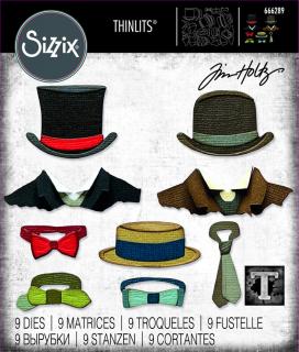 Sizzix / Thinlits - TAILORED / pánské doplňky - vyřezávací šablony