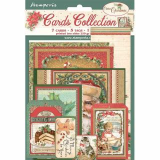 Stamperia - CLASSIC CHRISTMAS / kartičky - doplňková scrapbooková sada