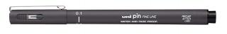 Uni-Ball - PIN01-200 / DARK GREY -  tmavě šedý popisovač 0,1 mm