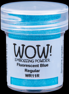 WOW! - FLUORESCENT BLUE / WR11R - neprůhledný modrý embossovací reflexní prášek