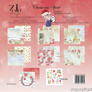 ZoJu Design - CHRISTMAS SPIRIT - 12x12  scrapbooková sada