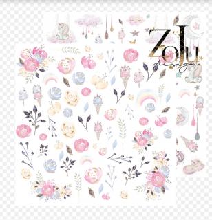 ZoJu Design - EXTRAS 7 - 12x12  scrapbooková čtvrtka na vystřihování