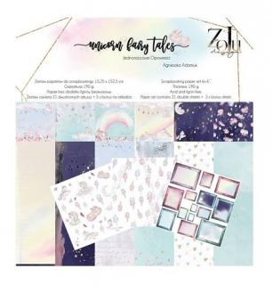 ZoJu Design - UNOCORN FAIRY TALES - 6x6  scrapbooková sada