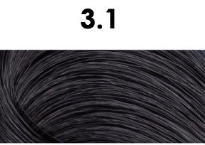 BHEYSÉ HAIR COLOR - Profesionální oxidační permanentní barva na vlasy s arganovým olejem a keratinem - PRO PROFESIONÁLY Odstín: 3.1 BLUE DARK BROWN