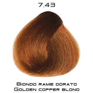 COLOREVO 100 ml - Profesionální oxidační krémová barva s ceraflux plus Odstín: 7,43