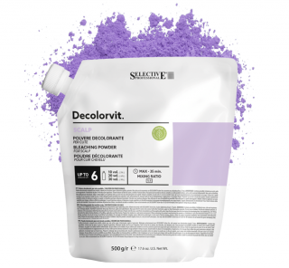 DECOLORVIT SCALP 500g - Melírovací/odbarvovací prášek pro techniky odbarvování u vlasové pokožky na odrosty (kořínků), až o 6 tónů