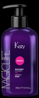 Uhlazující maska pro krepaté nebo nepoddajné vlasy - KEZY - SMOOTH MASK 300 ml