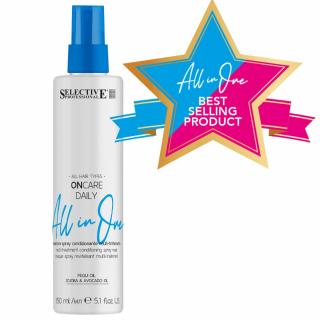 Víceúčelová maska ve spreji pro ošetření všech druhů vlasů (bezoplachová) - ONCARE DAILY ALL IN ONE "15 v 1'' - SPRAY MASK 150 ml