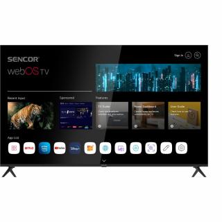 Sencor SLE 65US802TCSB  + Záruka CZ distribuce + značkový HDMI kabel 1.5m(199Kč) + anténní kabel 1.5m(149Kč)