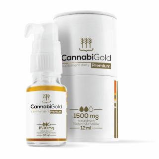CannabiGold Premium zlatý olej 15% CBD 10 g, 1500 mg