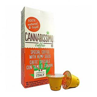 Cannabissimo - káva s konopnými listy - Nespresso Kapsle, 100 ks