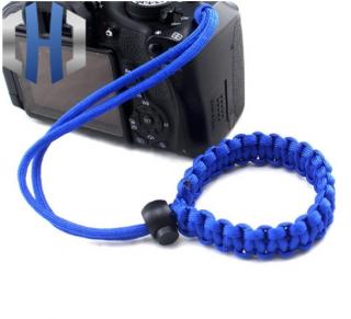 Paracord Outdoor Náramek Grip Camera Barva: Modrá