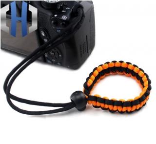 Paracord Outdoor Náramek Grip Camera Barva: Oranžová