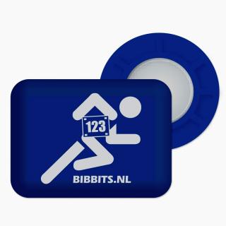 BibBits Magnetky pro uchycení startovního čísla - modrý běžec