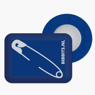 BibBits Magnetky pro uchycení startovního čísla - modrý zavírací špendlík