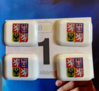 BibBits Magnetky pro uchycení startovního čísla - znak ČR