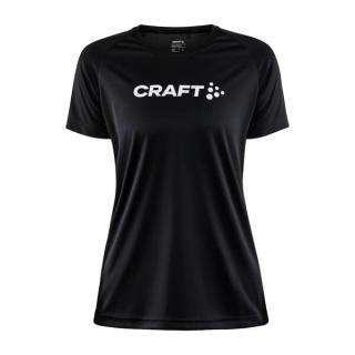 CRAFT CORE ESSENCE LOGO TEE W - BLACK Velikost: M