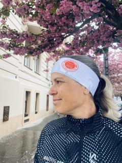 ENDURANCE CRAFT Brněnský půlmaraton - letní perforovaná čelenka s logem závodu