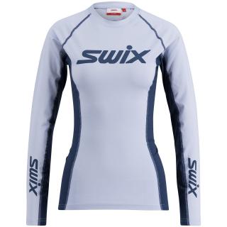 SWIX raceX dry LS W - heather/lake blue Velikost: M