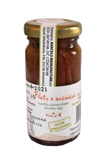 Filety z ančoviček v extra panenském olivovém oleji, 100g