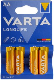 Baterie VARTA tužková alkalická LONG LIFE LR6 AA 1ks