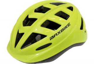 Cyklistická přilba Maxbike Junior 521 S/M žlutá reflexní