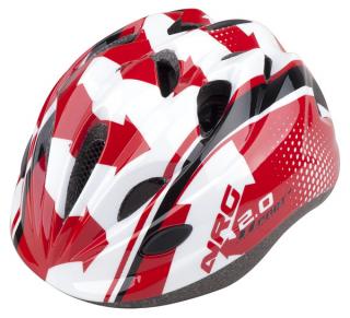 Cyklistická přilba PRO-T Plus Toledo  dětská Barva: Červená - Bílá - Černá NRG