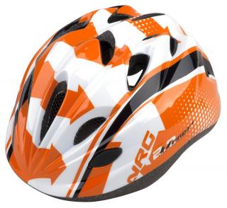 Cyklistická přilba PRO-T Plus Toledo  dětská Barva: oranžovo-bílo-černá NRG