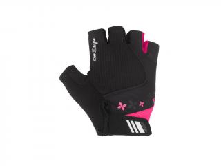 Dámské rukavice na kolo Etape AMBRA černo růžové Velikost: M