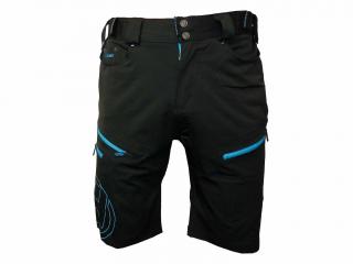 Pánské cyklokraťasy HAVEN NAVAHO SLIMFIT black/blue Velikost: M