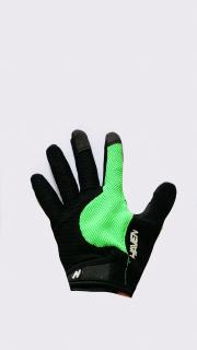 Pánské rukavice dlouhoprsté Haven Demo černo zelené Velikost: M
