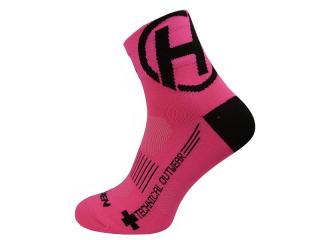 Ponožky HAVEN LITE Silver NEO pink/black 2 páry Velikost: 40-41