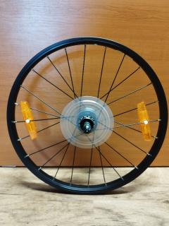 zadní zapletené kolo  20" RMX černý ráfek 24 děr náboj Joytech rú