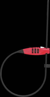 Zámek Abus  COMBIFLEX TRAVELGUARD Barva: Červená