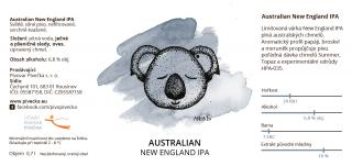 Etikety 0,7 l Australian New England IPA 16 %