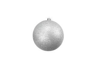 Vánoční ozdoba (10cm), 4ks  11 barevných variant Barva: Stříbrná třpytivá